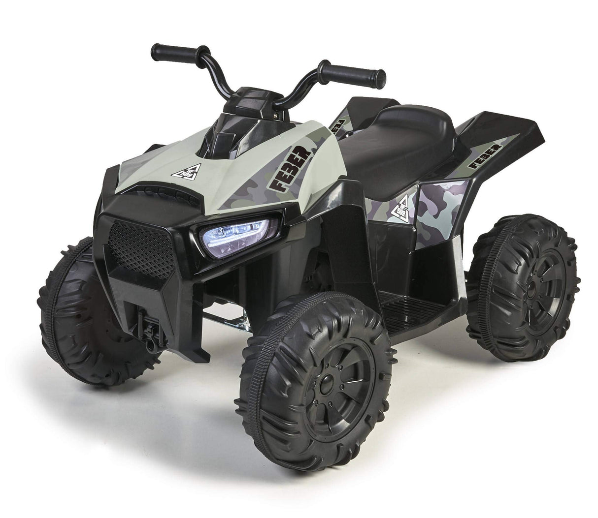 FEBER- Quad Boxer, Vehículo eléctrico a batería, 12 V, Verde (Famosa 800012541), Versión previa