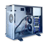 FANTEC 2561 AT-835-3525 PC Case, for 12"x13" mainboards, 8X 3.5 HDDs + 3X 5.25 modules, Incl. 3X 12cm Fan.