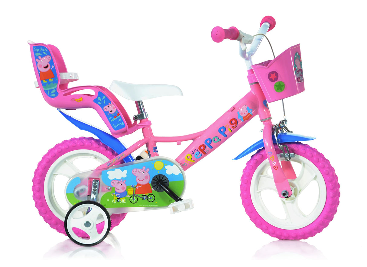 Peppa Pig Bicicleta 12"-3-5 Años Infantil, Bebés niñas, Rosa