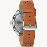 Bulova Reloj cronógrafo de Cuarzo para Hombre con Correa de Cuero 98B427, marrón, Moderno