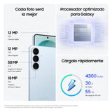 Samsung Galaxy S26, 256GB, Teléfono Móvil con Galaxy AI, Cámara 50MP, 12GB RAM, Batería 4300mAh, Garantía del Fabricante 3 Años + 1 Año Extra, Color Azul Cielo (Versión Española)