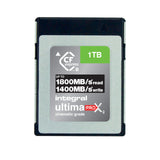 Integral 1TB CFexpress Memory Card Type B 2.0 12K and 8K Raw and 8K 120 FPS, 1800MB/s Read, 1400MB/s Write Speed, 1200MB/s Sustained Write Speed, Designed for Advanced Cinematic and DSLR Cameras