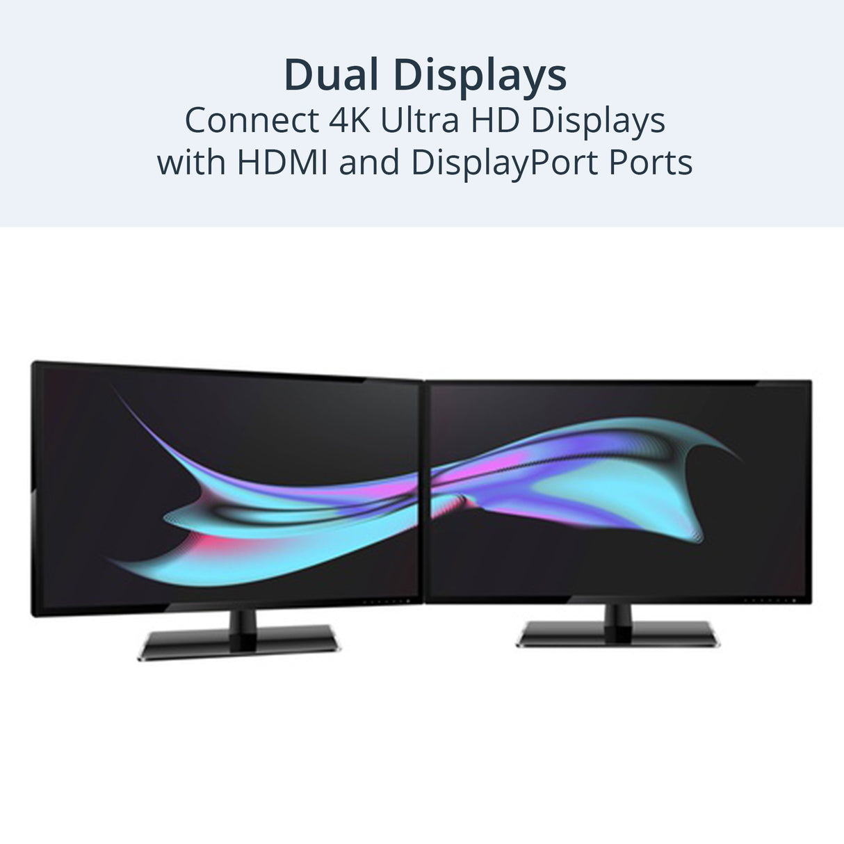 StarTech.com Dock USB-C y USB-A - Docking Station para 2 Monitores DisplayPort y HDMI de 4K 60Hz - Replicador de Puertos USB 3.0 para Portátil USB TipoC o USB-A - 6xUSB Tipo A - Mac/Windows (DK30A2DH)