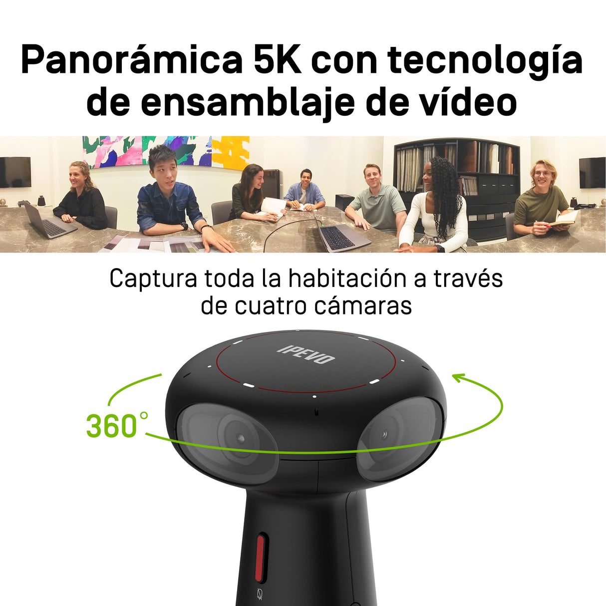 IPEVO Totem 360 Degree 4K conferencing Camera