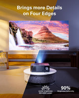ULTIMEA Proyector 4K Soporte Cine en Casa con 900 ANSI, Vídeo Proyector 1080P Nativo con Evitación de Objetos/6D Keystone, 30 W Altavoz, Proyector WiFi Bluetooth 5,3 para Sala de Estar, Apollo P60
