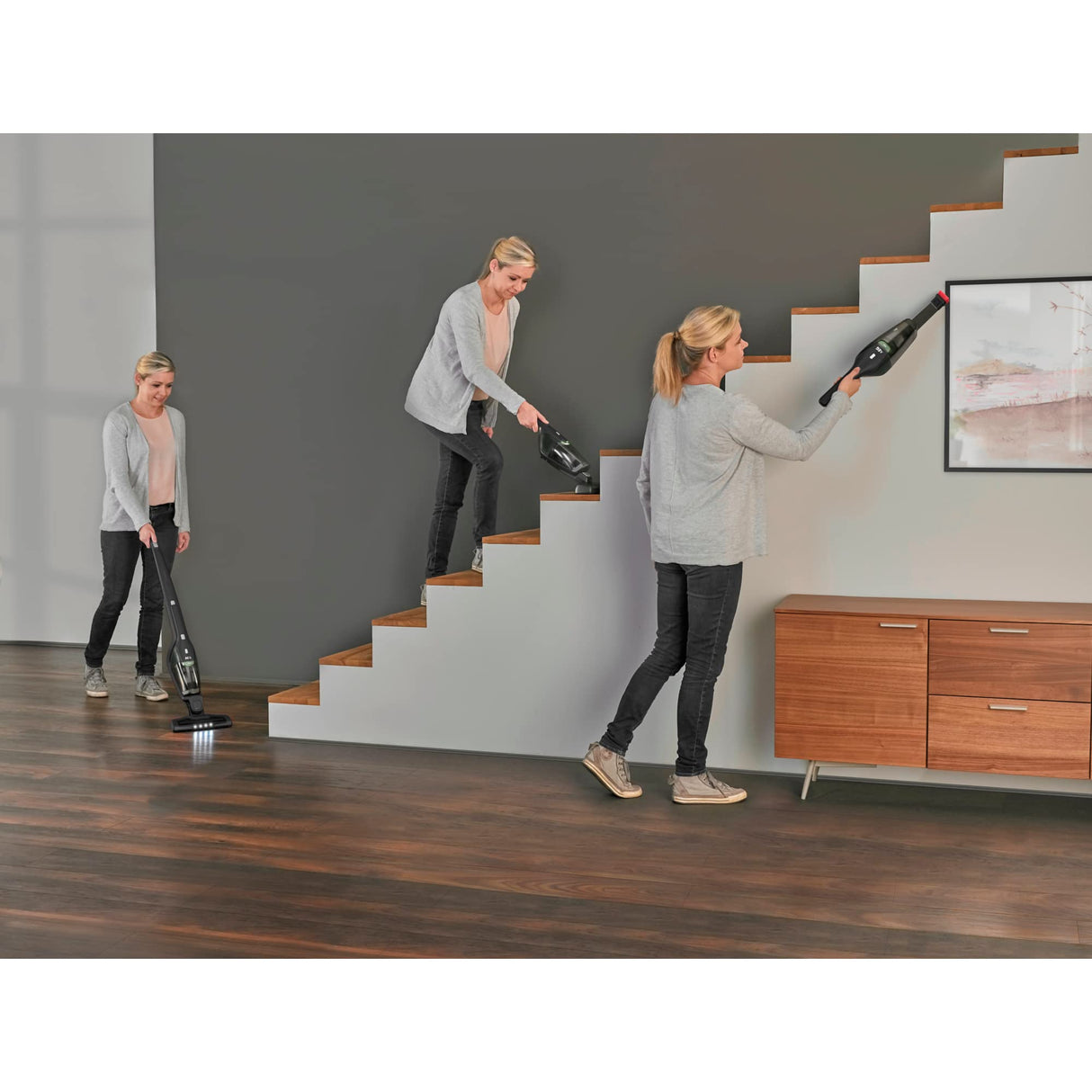 AEG Ergorapido CX7-2-45MÖ - Aspirador con batería 2 en 1 (50% material reciclado, sin bolsa, hasta 45 minutos de duración, independiente, articulación giratoria 180°)