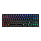 CHERRY MX 8.2 TKL Wireless, Teclado Gaming Inalámbrico sin Bloque Numérico, Disposición Pan-Nórdica (QWERTY), Bluetooth, 2,4 GHz & Cable, Switches MX2A RED, Negro