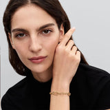 Pandora Pulsera pequeña de eslabones de oro de 14 quilates, de la colección ME, longitud: 15 cm, 563829C00-1, 563829C00-1, Plata de ley, No es una piedra preciosa