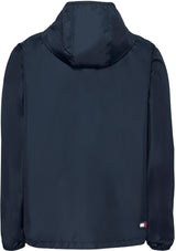 Tommy Jeans Cortavientos Hombre Chicago con capucha, Azul (Dark Night Navy), XXL