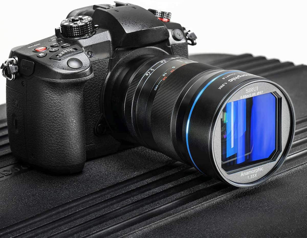 SIRUI Lente Anamórfica F1.8 APS-C de 35mm Compatible para Panasonic/Olympus Macro M4/3 de Montaje como E-M1X E-M1 Mark III E-M5, G100KGK-K G100VGK-K G100MGK-K G95GK