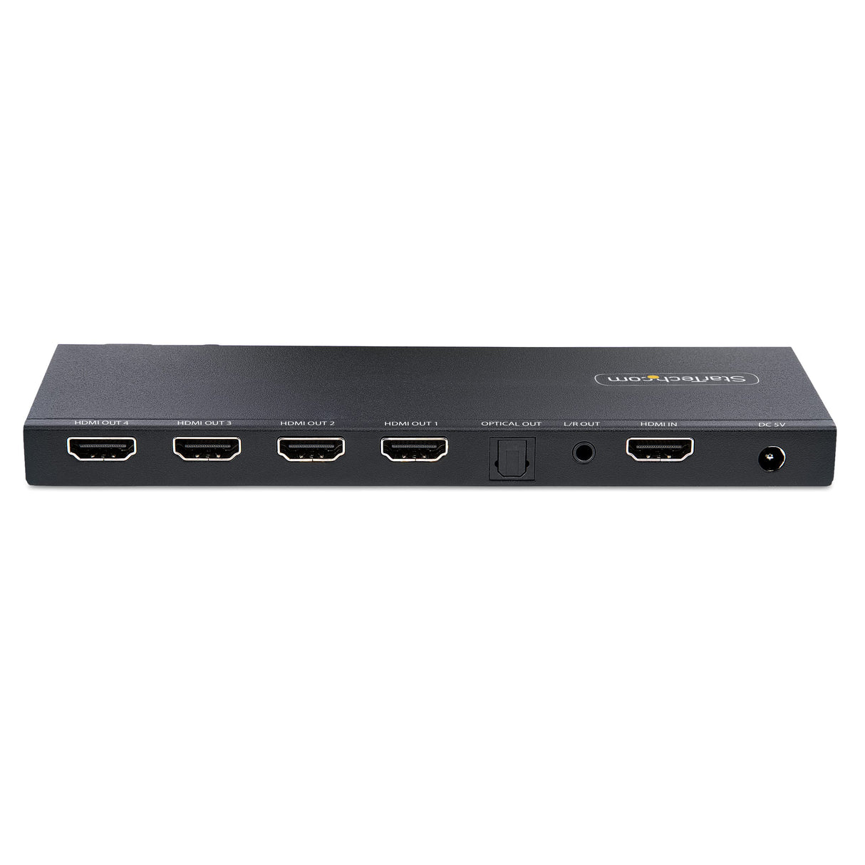 StarTech.com Splitter Divisor HDMI de 4 Puertos, Vídeo HDMI 2.0 de 4K a 60Hz, Multiplicador HDMI 4K con Escalador Incorporado, HDMI de 1 Entrada y 4 Salidas, Audio 3,5 mm (HDMI-SPLITTER-44K60S)