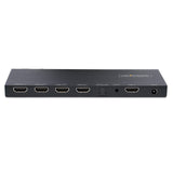 StarTech.com Splitter Divisor HDMI de 4 Puertos, Vídeo HDMI 2.0 de 4K a 60Hz, Multiplicador HDMI 4K con Escalador Incorporado, HDMI de 1 Entrada y 4 Salidas, Audio 3,5 mm (HDMI-SPLITTER-44K60S)