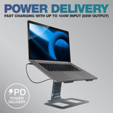 Reloop Stand Hub Pro - Soporte Multimedia 10 en 1 USB-C con Entrega de energía