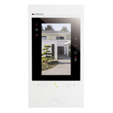 BTICINO Kit Videoportero Conectado Classe 300 EOS WiFi with Netatmo, Listo para Instalar, Monitor Blanco 2 hilos y Placa de calle Linea negra, 363915