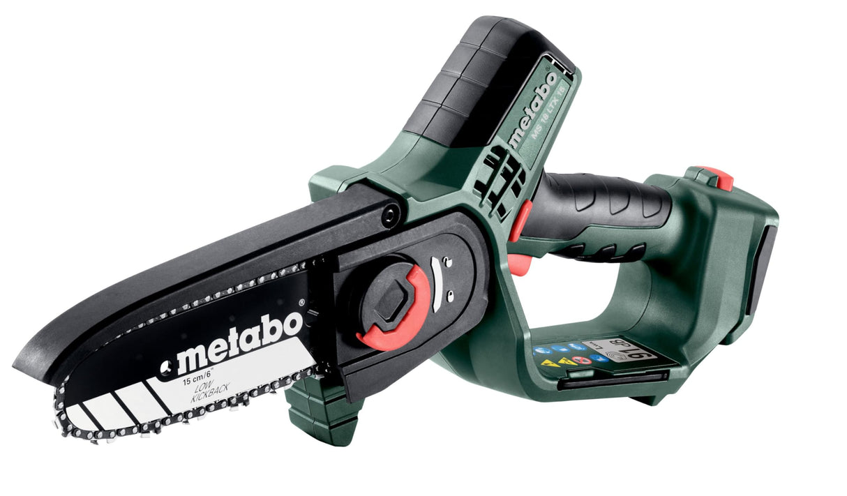 Metabo Sierra A Batería MS 18 LTX 15 Compacta para Poda - 18V Cadena Alta Velocidad - Ligera y Versátil
