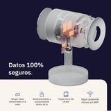 Netatmo Cámara Inteligente para Interiores Advance - Reconocimiento Facial Optimizado por IA, Audio Bidireccional, Ángulo de visión Amplio de 130°, HDR 2K, 30 fps, Zoom X16, 2X SD - Blanco