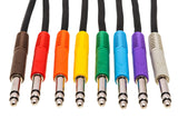 Hosa TTS-830, Balanced Patch Cables, TT TRS to Same, 1 ft