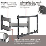 Vogel's Elite TVM 5845 Soporte TV Giratorio y Ultrafino para TV de 55 a 100 Pulgadas, Peso máx. de 55 kg, Gira hasta 180°, Soporte de TV Full-Motion, Máx. VESA 600x400, Compatibilidad Universal