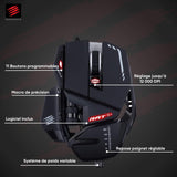 Mad Catz R.A.T. 6+ - Ratón (mano derecha, Óptico, USB, 12000 DPI, 12000 pps, Negro)