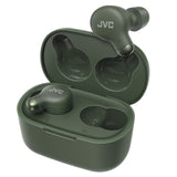 JVC HA-Z250T - Auriculares Inalámbricos con Bluetooth 5.3, 28 Horas de Batería, Certificación IPX4, Solo 5,1g de Peso, Cancelación de Ruido, 3 Pares de Almohadillas de Silicona y 2 de Espuma, Verde