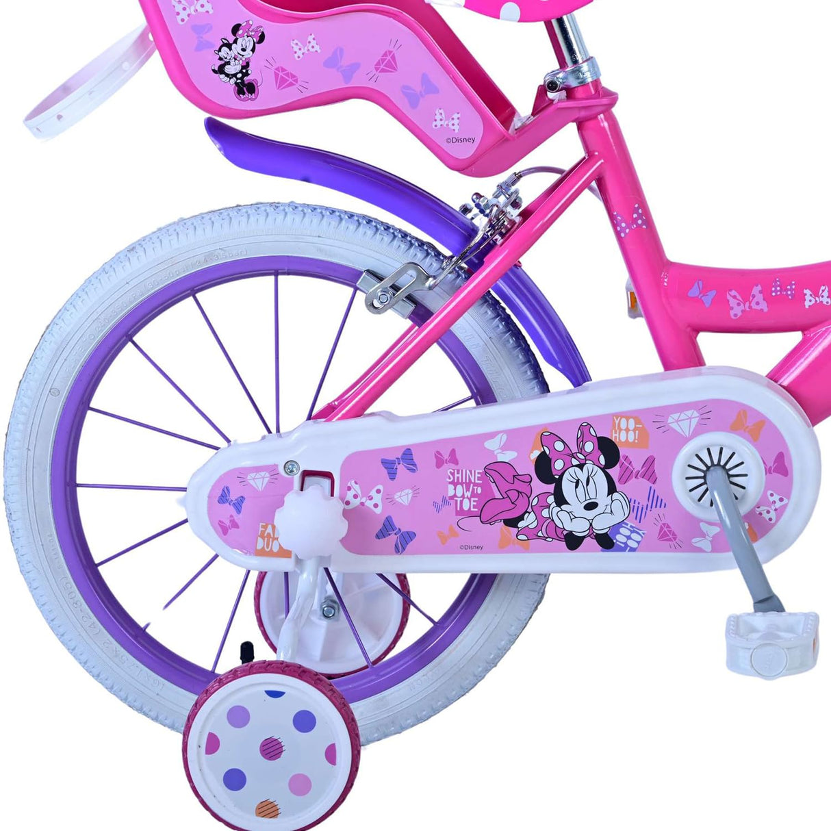 albri Bicicletta Bambina Da 16 Pollici Di Disney Minnie Bicicleta de niña Pulgadas, Rosa