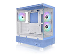 Thermaltake View 270 Plus TG ARGB E-ATX - Caja Color Azul Hortensia con 3 Ventiladores A- RGB de 120 mm incluidos; Compatible con radiador de hasta 360 mm; Panel Frontal y Lateral de Vidrio Templado;