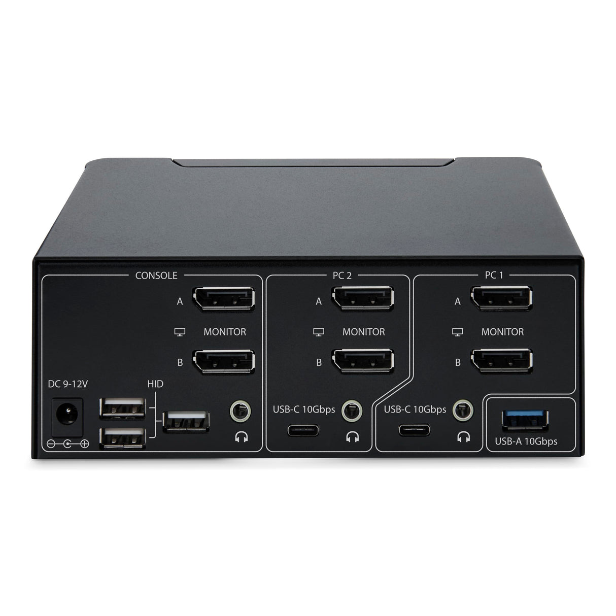 StarTech.com Switch KVM DisplayPort 1.4 de 2 Puertos y 2 Monitores - 8K 60Hz - con Hub USB de 2 Puertos (10Gbps) - TAA