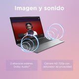 Lenovo IdeaPad 1 Gen 7 - Ordenador Portátil 15.6" FHD (AMD Ryzen 5 7520U, 16 GB RAM, 512 GB SSD, AMD Radeon 610M Graphics, Wi-Fi 6, Windows 11 Home) Teclado QWERTY Español - Gris Nube