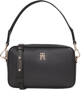 Tommy Hilfiger Bolso con asa Mujer Distinct Camera Bag con Correa para el Hombro, Negro (Black), Talla Única