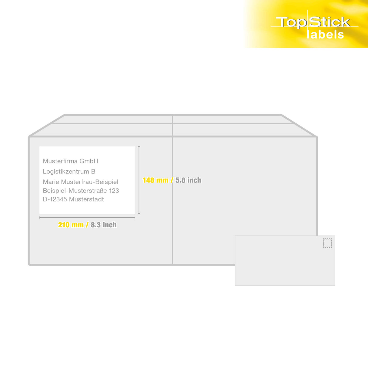 TopStick 8718 Etiquetas universales A4 grande, paquete de 10 (210 x 148 mm, 1000 hojas, papel, mate) autoadhesivas, imprimible, pegatinas de dirección permanentes, 2000 adhesivos blancas