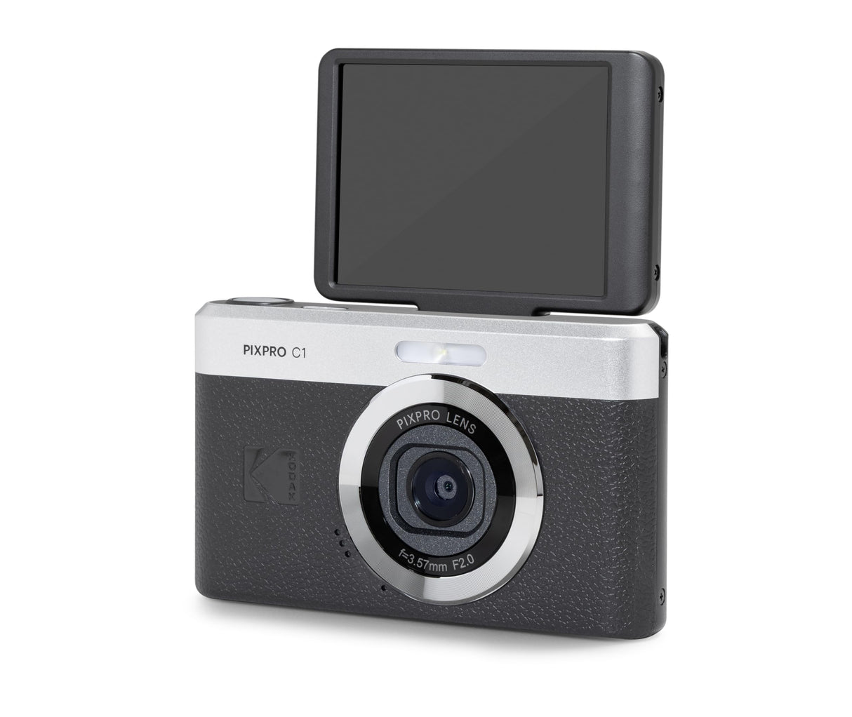 KODAK Pixpro C1 - Cámara Digital Ultra compacta | 13MP BSI CMOS, Zoom 4X, Pantalla LCD de 2.8", Flash LED, Batería integrada, Negro