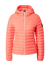 ECOALF - Abrigo Mujer Atlanticalf, de Poliéster Reciclado, con Cuello Redondo, Relleno de Fellex, Ultraligero y Cómodo, Chaqueta Mujer, Talla M, Color Rosa Ácido