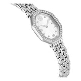 Swarovski Reloj Dextera Octagon, Fabricado en Suiza, Brazalete de Metal, Tono Plateado, Acero Inoxidable