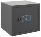 ARREGUI Blue 650160 Caja Fuerte de Acero con Cerradura Electrónica | 38x35x36 cm | 42 L | Caja de Seguridad para Casa y Hogar | Teclado con Códigos Programables | con Llave de Emergencia | grafito