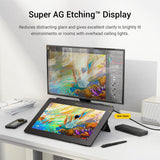 Xencelabs Pen Display 16 Bundle 4K OLED Tableta Gráfica Profesional con Pantalla de 16" con Quick Keys Monitor de Dibujo y 2 Plumas sin Batería para Windows-Arm/Windows/Mac/Linux