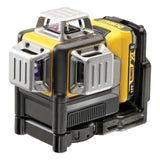 DEWALT DCE089D1R-QW - Láser Autonivelante 3 Líneas 360º con Batería DW 12V, Alcance 30m (50m con receptor), Precisión +/-3mm@10m, IP65 Resistente, Incluye Maletín y Accesorios
