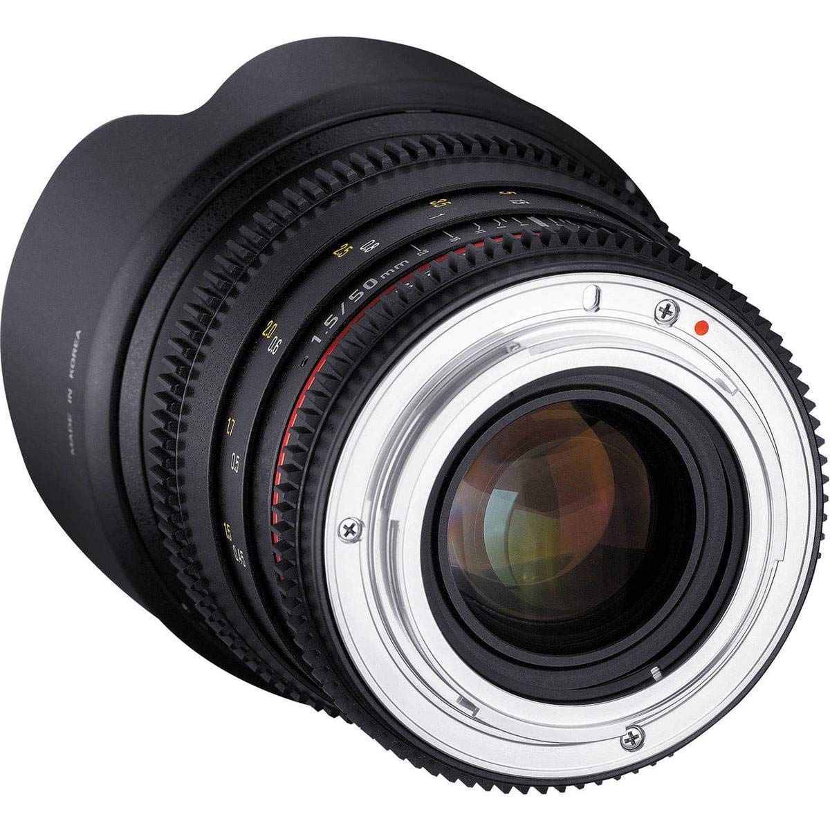 Rokinon Cine DS 50 mm T1.5 como SI UMC Full Frame Lente Cine para Canon EF cámaras
