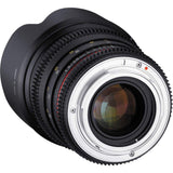 Rokinon Cine DS 50 mm T1.5 como SI UMC Full Frame Lente Cine para Canon EF cámaras