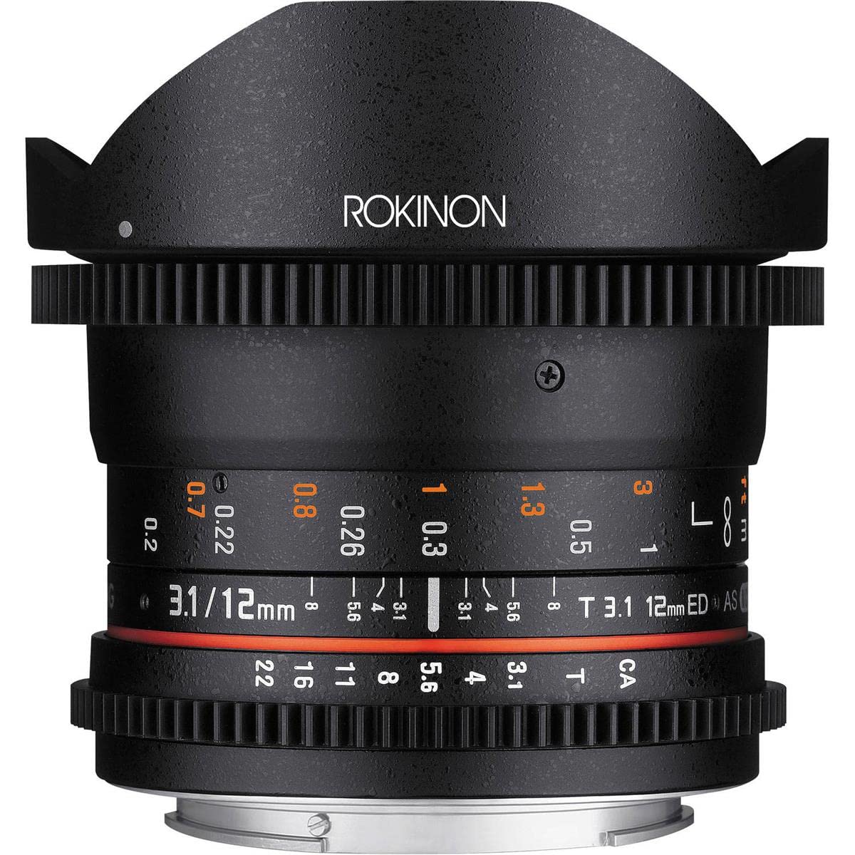 Rokinon Cine DS 12 mm t3.1 Ultra Wide Cine Lente de Ojo de pez – Full Frame Compatible