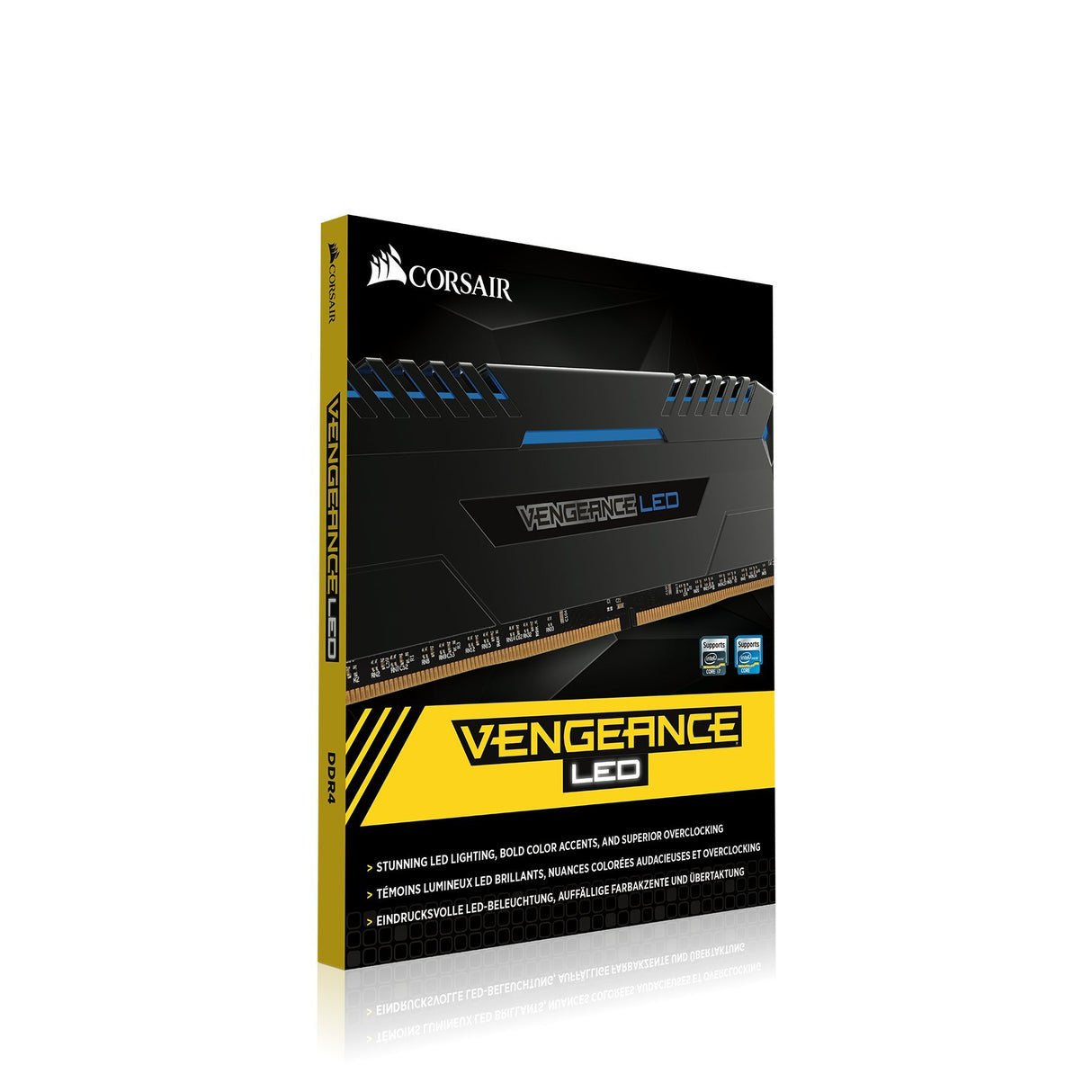 Corsair Vengeance LED - Kit de Memoria Entusiasta de 32 GB (2 x 16 GB, DDR4, 3200 MHz, C16, XMP 2.0) Negro con Azul LED iluminación
