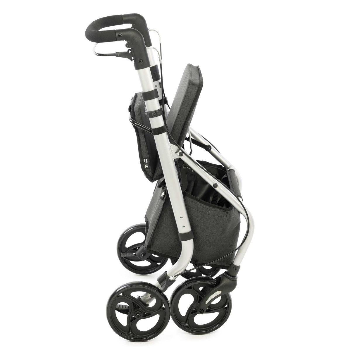 Carlett - Lett Go | Andador con Asiento Incorporado | Producto Médico Homologado | Ruedas XL Giratorias | Manillar Ergonómico Ajustable | Doble Freno con Sistema de Seguridad