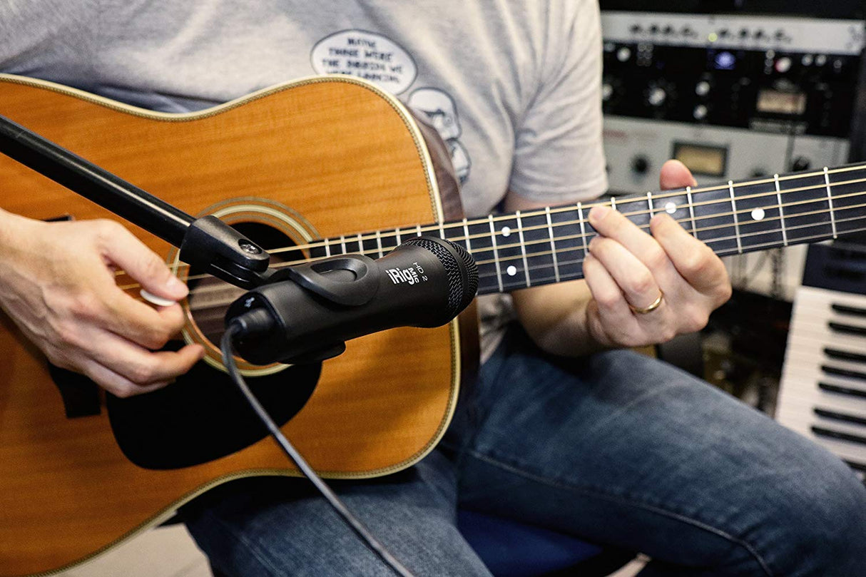 IK Multimedia iRIG Mic HD 2 - High-Resolution Microphone for iOS and Mac, High Quality Sound, Professional Recording, Compatible with iPhone, iPad, Mac and PC