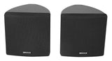 Rockville Cube - Par de Altavoces giratorios para Montaje en Pared (8,9 cm), Color Negro