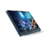 Lenovo Yoga 7 - Ordenador portátil 2 en 1, Copilot+PC, 14" WUXGA OLED, AMD Ryzen AI 7 350, 16 GB de RAM, SSD de 512 GB, AMD Radeon 860M, Win11, QWERTZ, Tidal Teal, 3 Meses Premium Care, Incluye Funda