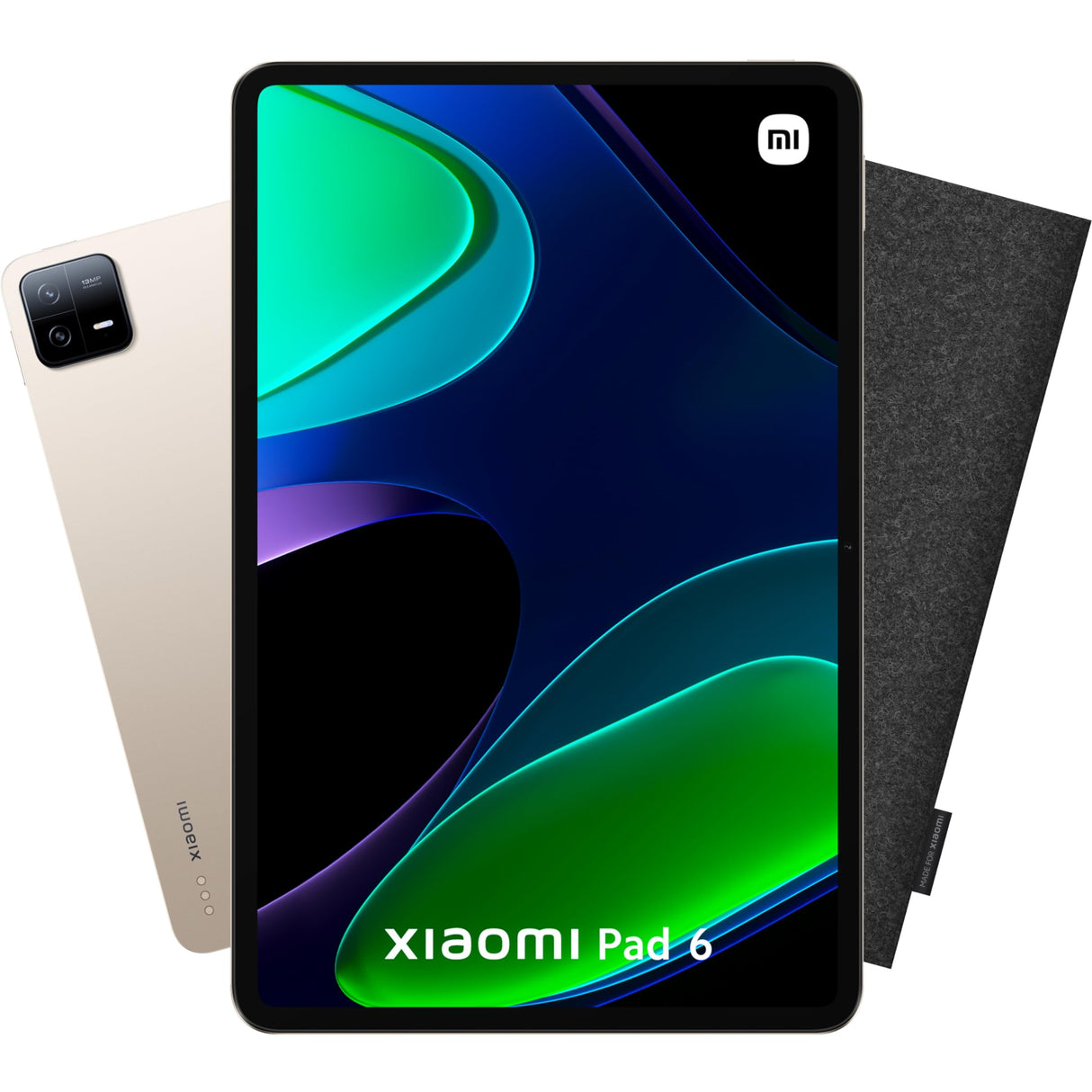 Xiaomi PAD6 6 128GB + Funda de Fieltro, Cargador Incluido 33W, Pantalla de 11", Carga rápida, batería 8840mAh, 18 Horas de autonomía, Oro