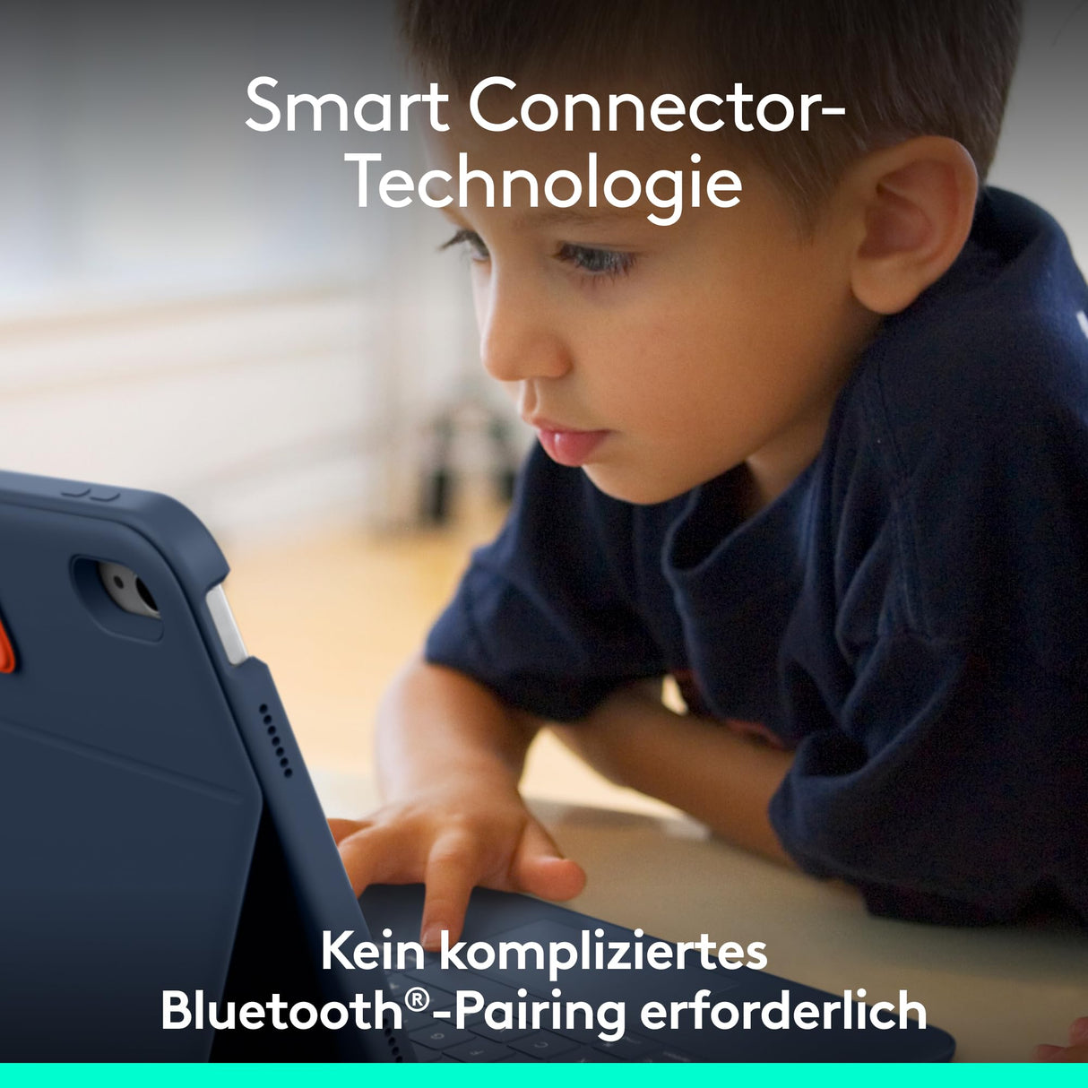 Logitech Rugged Combo 4 Touch para iPad (10ª generación) con Smart Connector y Teclado Resistente a Salpicaduras - QWERTZ