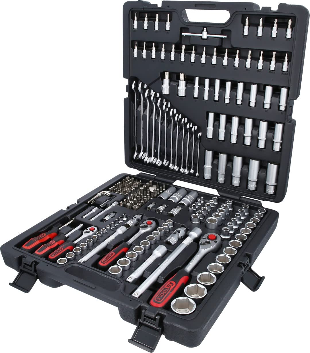 KS Tools 917.0216 Juego de llave de vaso de 1/4" + 3/8" + 1/2" , 216 pzs.