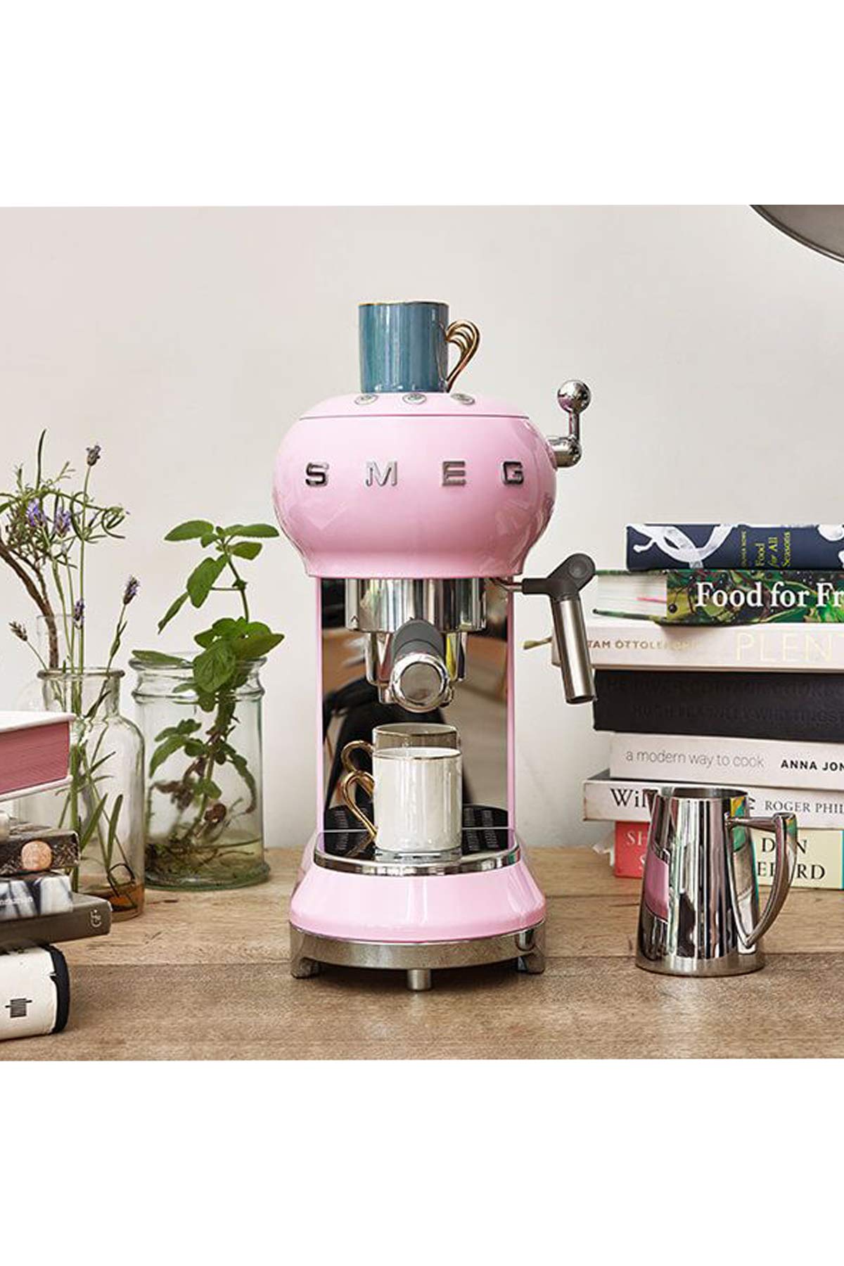 Smeg ECF01PKEU cafetera, Rosa