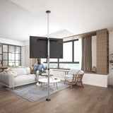 Maclean MC-791N Soporte para TV con Estante Montaje en el Techo y Suelo TV OLED QLED LCD LED 37-70 Pulgadas máximo VESA 600x400 hasta 30 kg