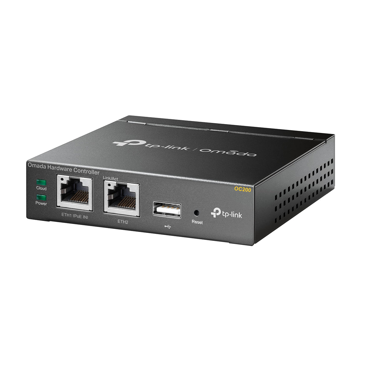 TP-Link Omada - Controlador Cloud (Gestión Centralizada para Todas EAPs Omada, No Extra Coste, PoE de Suministro eléctrico, Puerto de USB (OC200)) Negro